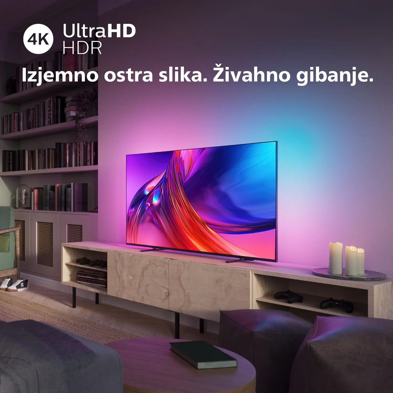 Philips The One 43PUS8558/12 4K UHD LED televizor, AMBILIGHT tv, Google