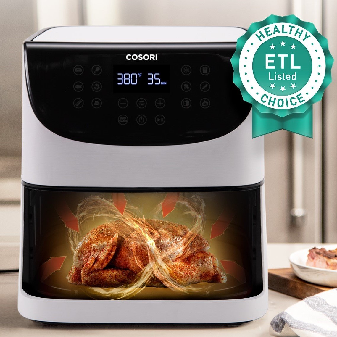 Cosori teplovzdušná fritéza CP158AF PREMIUM 5.5 Litre white MALL.SK