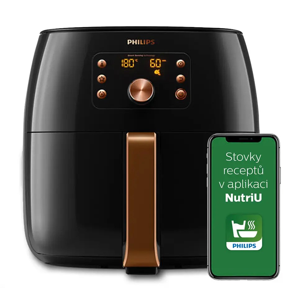 Philips horkovzdušná fritéza HD9867/90 Airfryer SMART Sensing XXL MALL.CZ