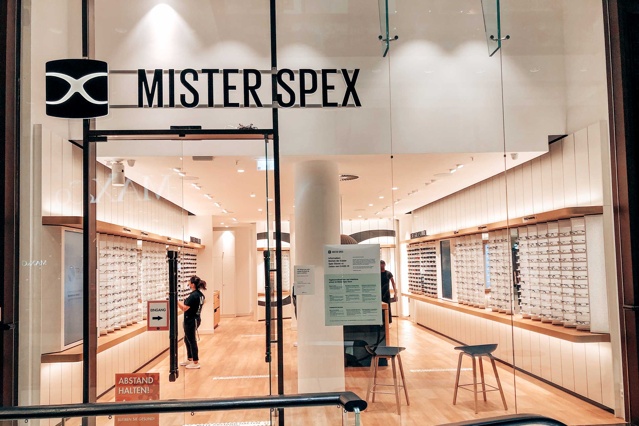 Mall of Berlin Einkaufen am Leipziger Platz in Berlin Mitte Mister Spex