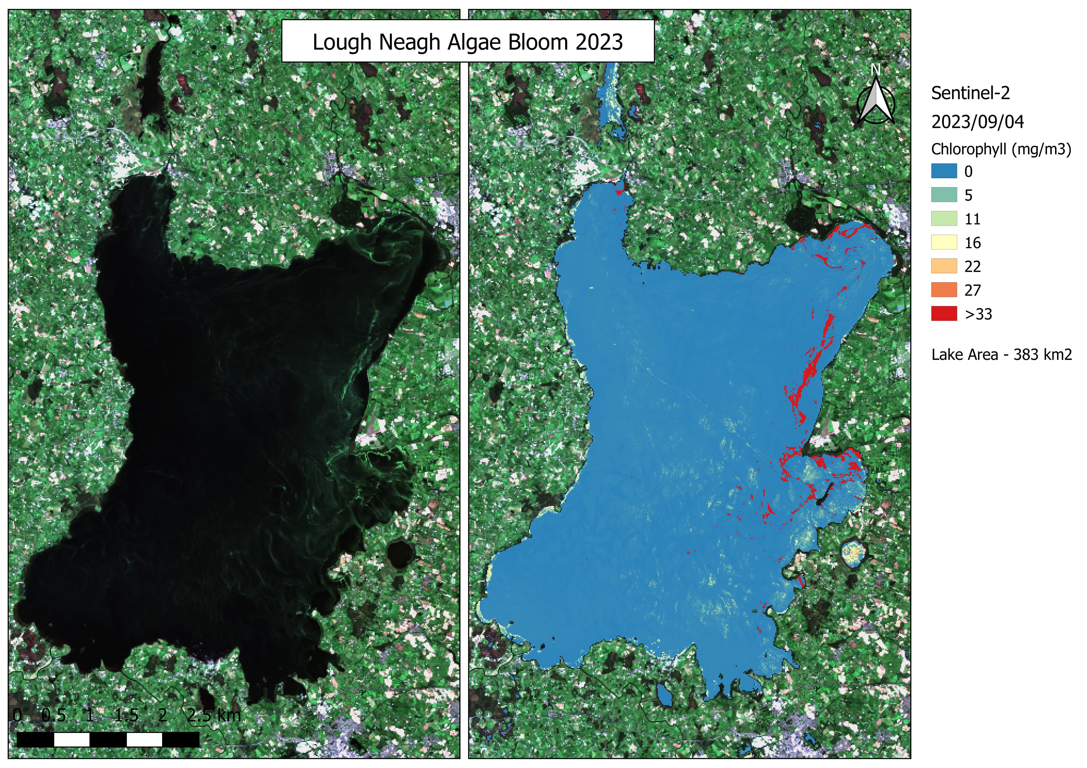 Tracking BlueGreen Algae in Lough Neagh with Earth Observation Mallon