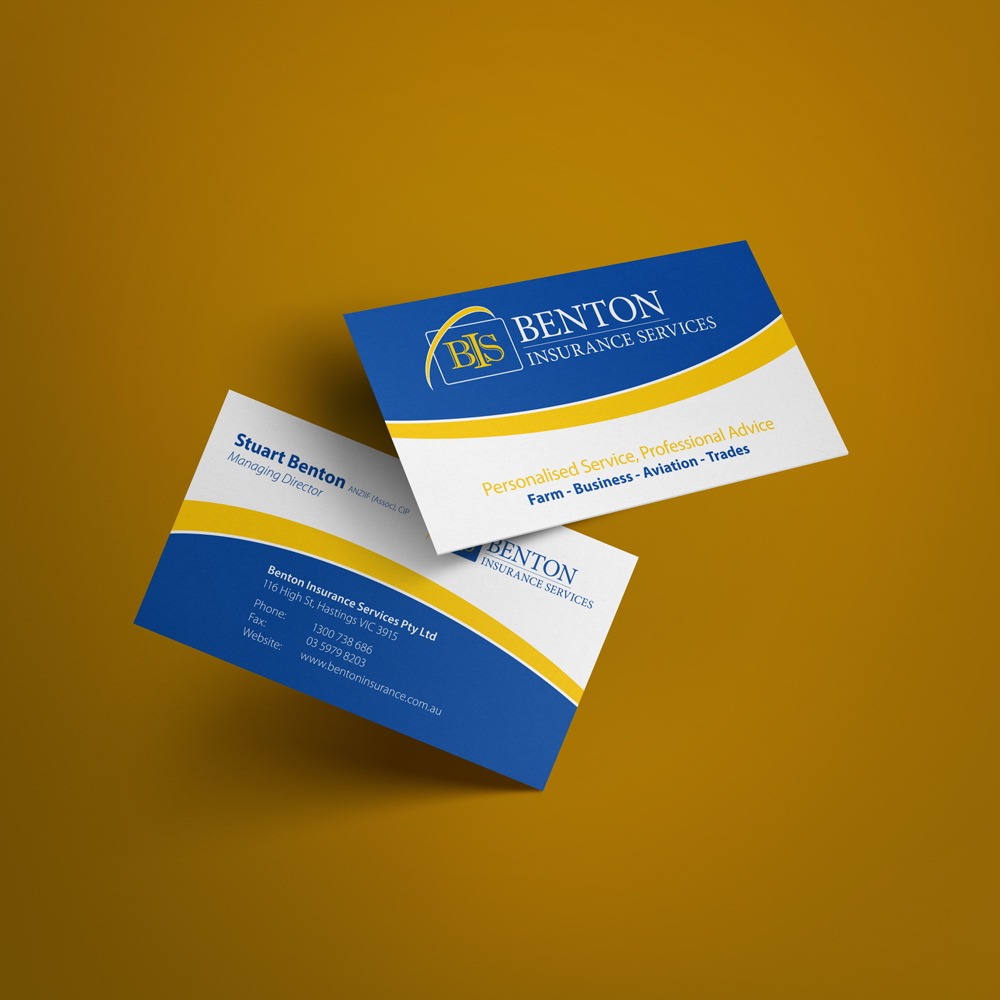 Benton Insurance Graphic Design Mornington Peninsula Malvolio