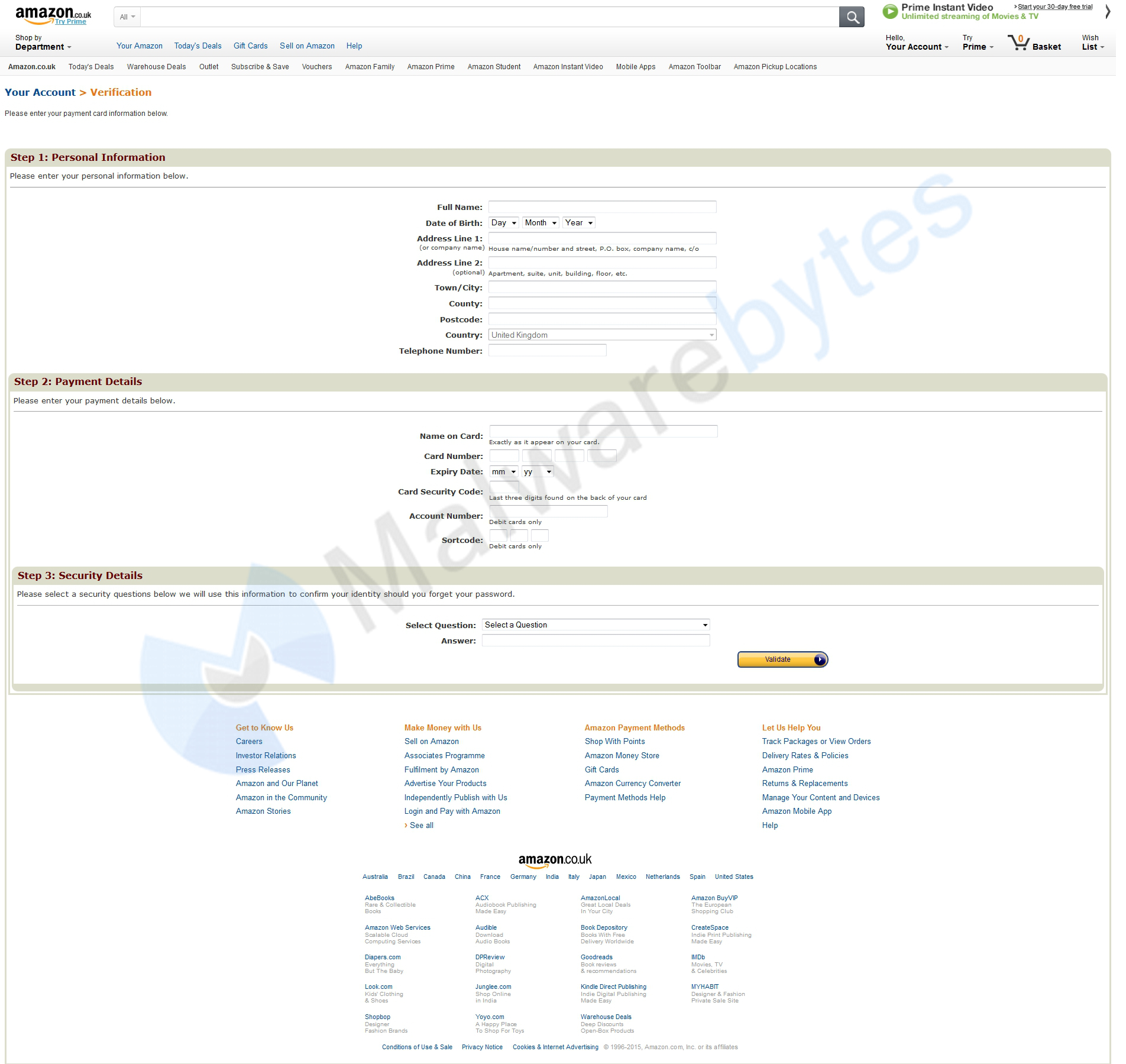 Fake Amazon UK Mail Asks You to Verify Your Account After "Breach