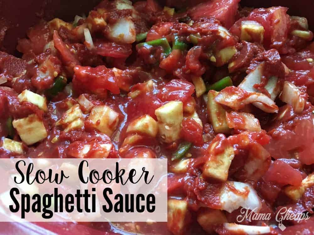 Fresh Tomato Slow Cooker Spaghetti Sauce Recipe Mama Cheaps®