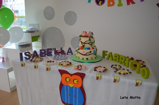 Festa de aniversário – tema Corujas