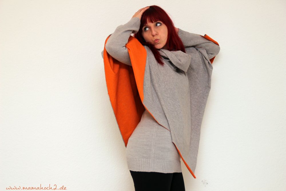 Poncho für den Herbst nähen Unser Poncho Rockers ⋆ Mamahoch2