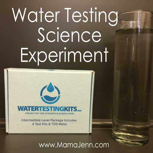 Home Water Testing Kit Science Experiment w/Printable