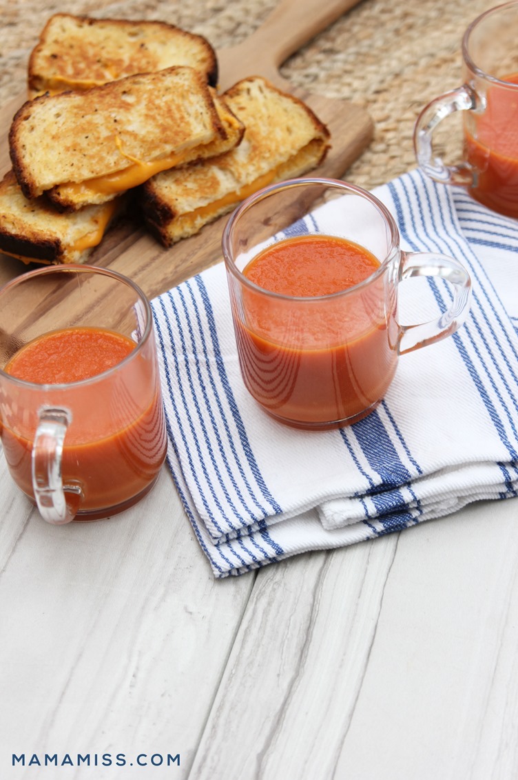 Vegan Tomato Soup and Grilled Cheese