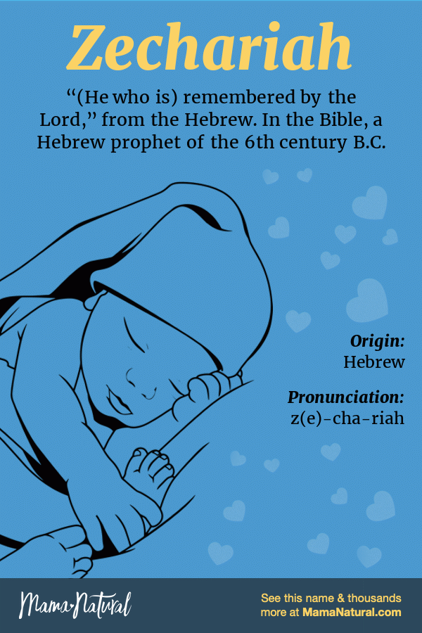 Zechariah Name Meaning, Origin, Popularity, Boy Names Like Zechariah