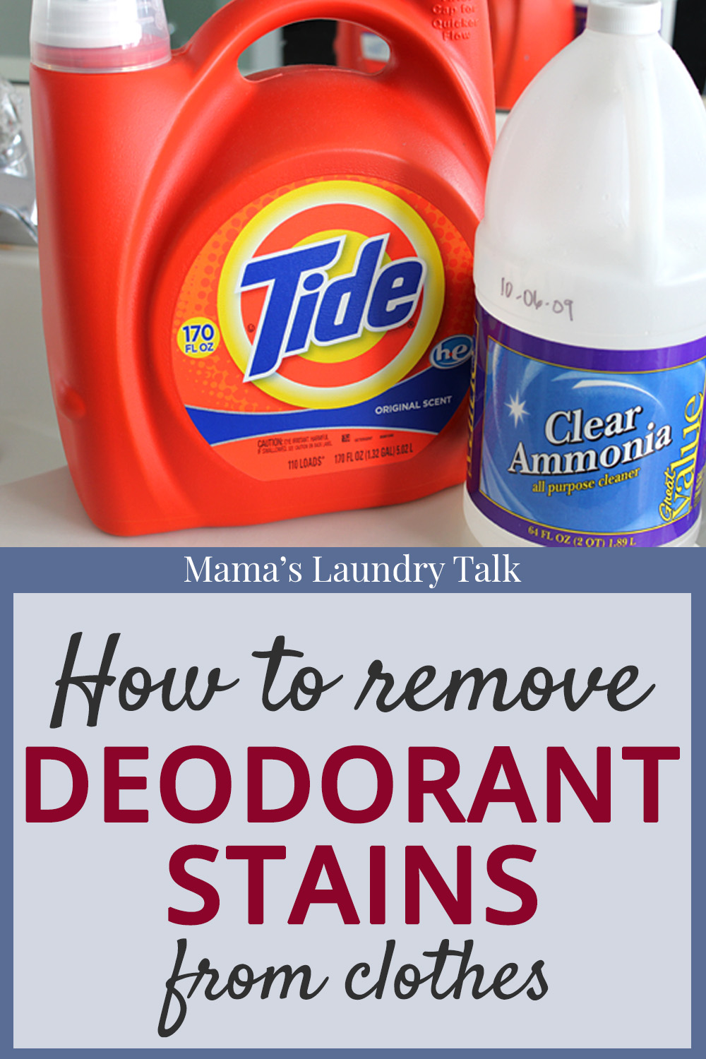 How to Remove Deodorant Stains from Clothes Mama's Laundry Talk