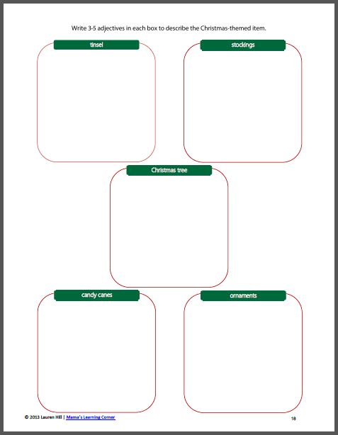 Christmas Worksheets - Mamas Learning Corner