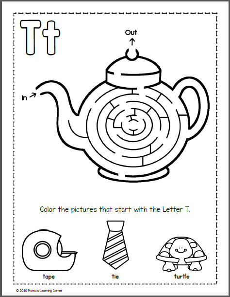 alphabet mazes mamas learning corner