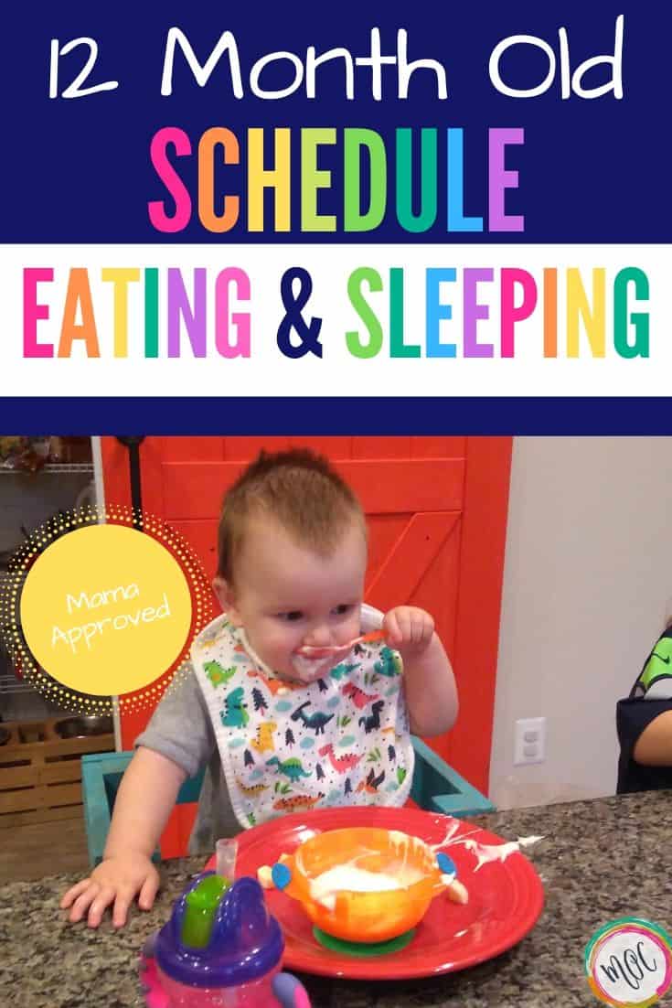 12 Month Baby Schedule Mama's Organized Chaos