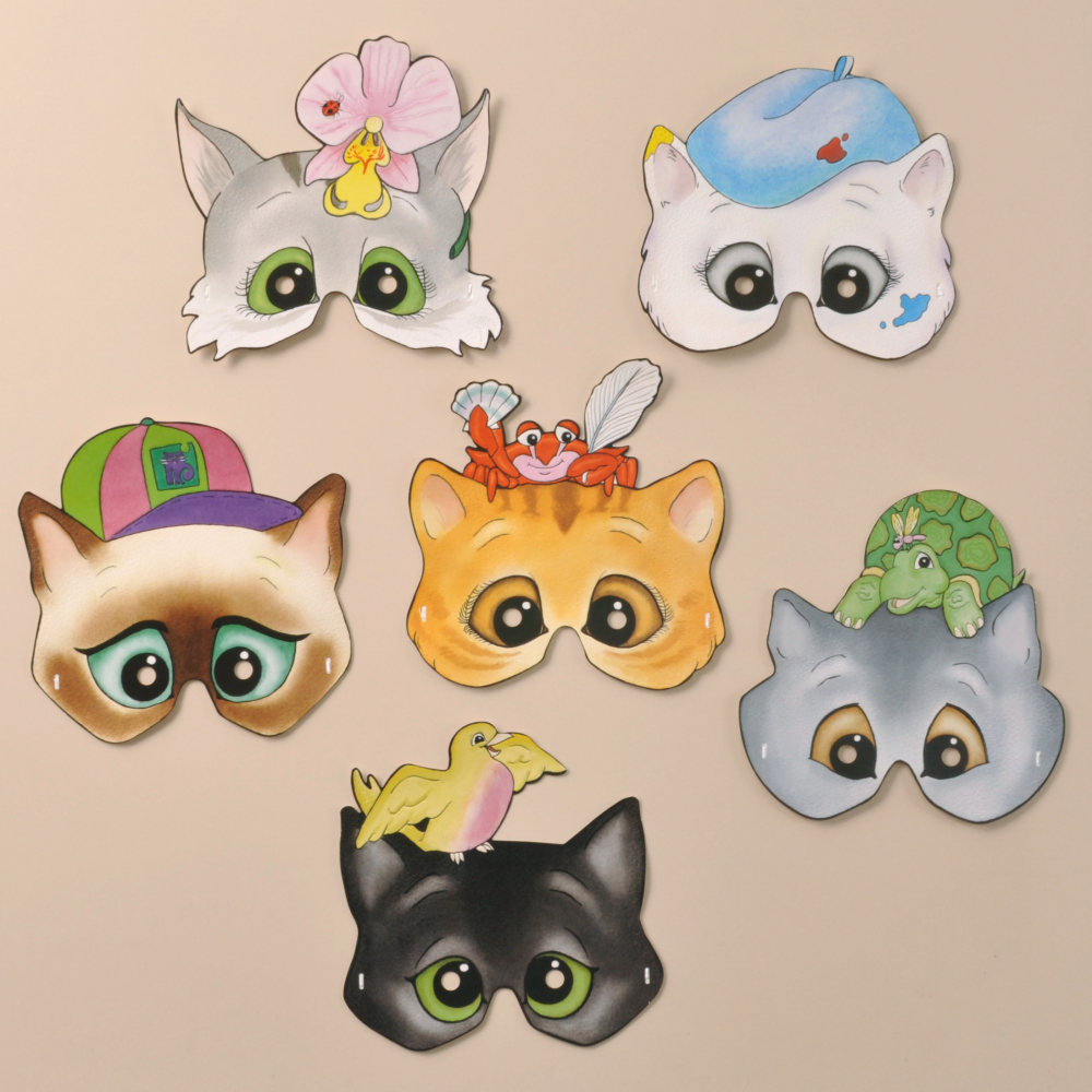 Character Cats Masks Mamelok
