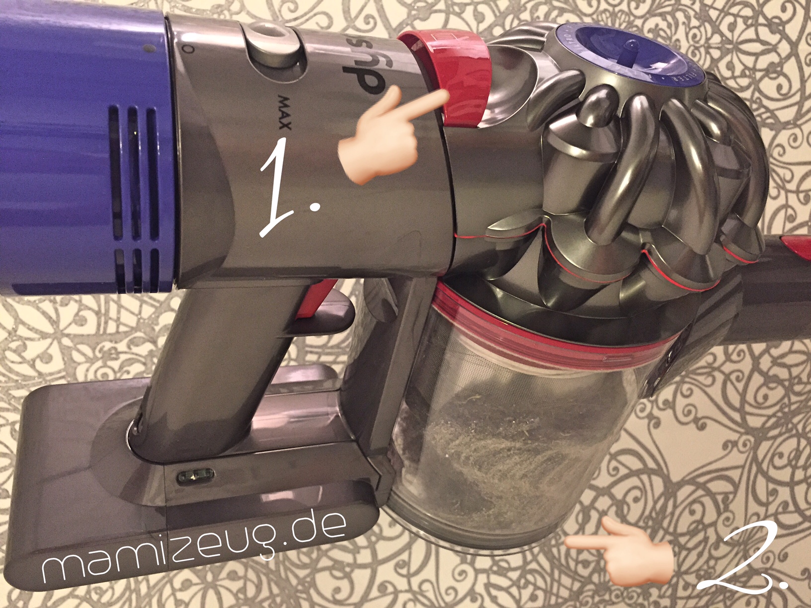 Dyson Akkusauger v8 absolute im Test mamizeug.de Mama