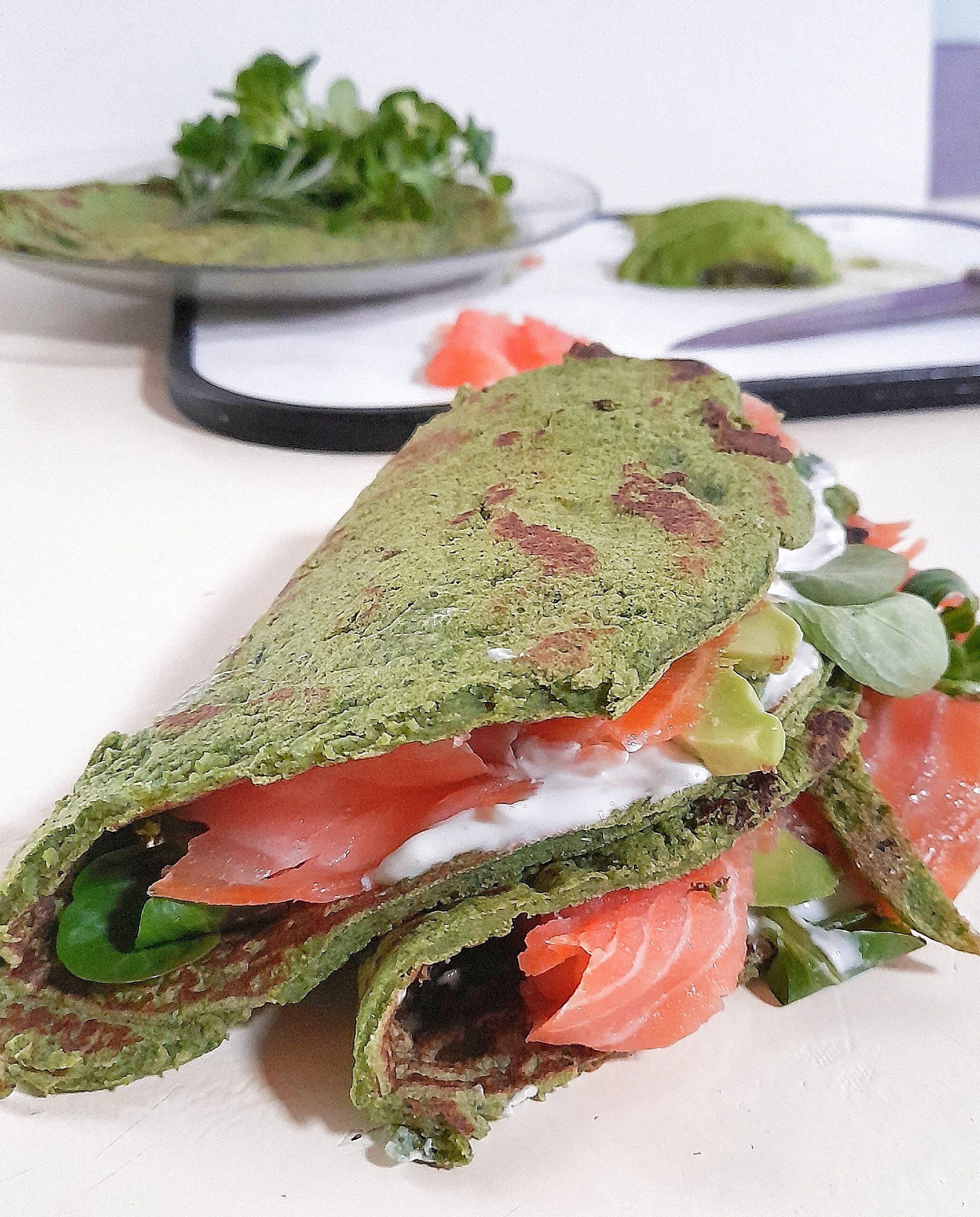 Piadina di farina di ceci & spinaci MammaC