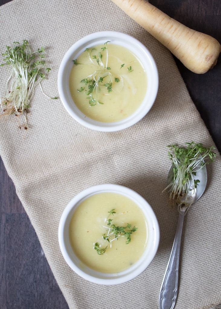 Pastinakensuppe (vegan) extrem lecker und einfach