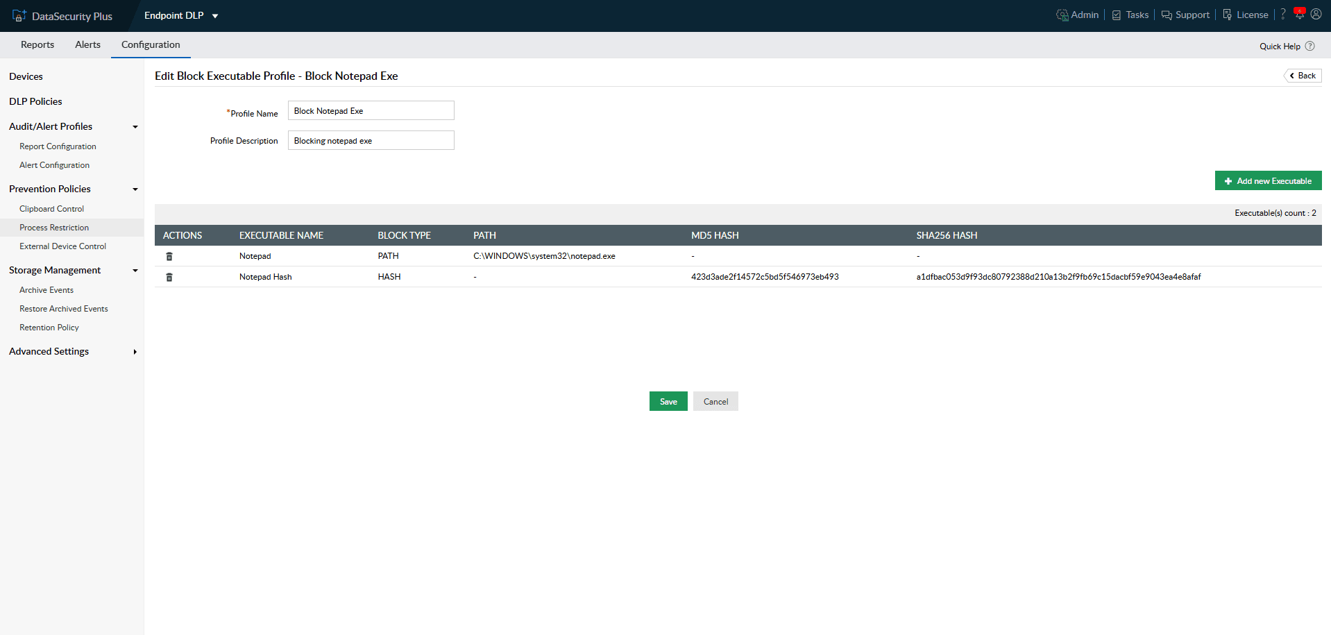Data leak prevention (DLP) software | ManageEngine DataSecurity Plus