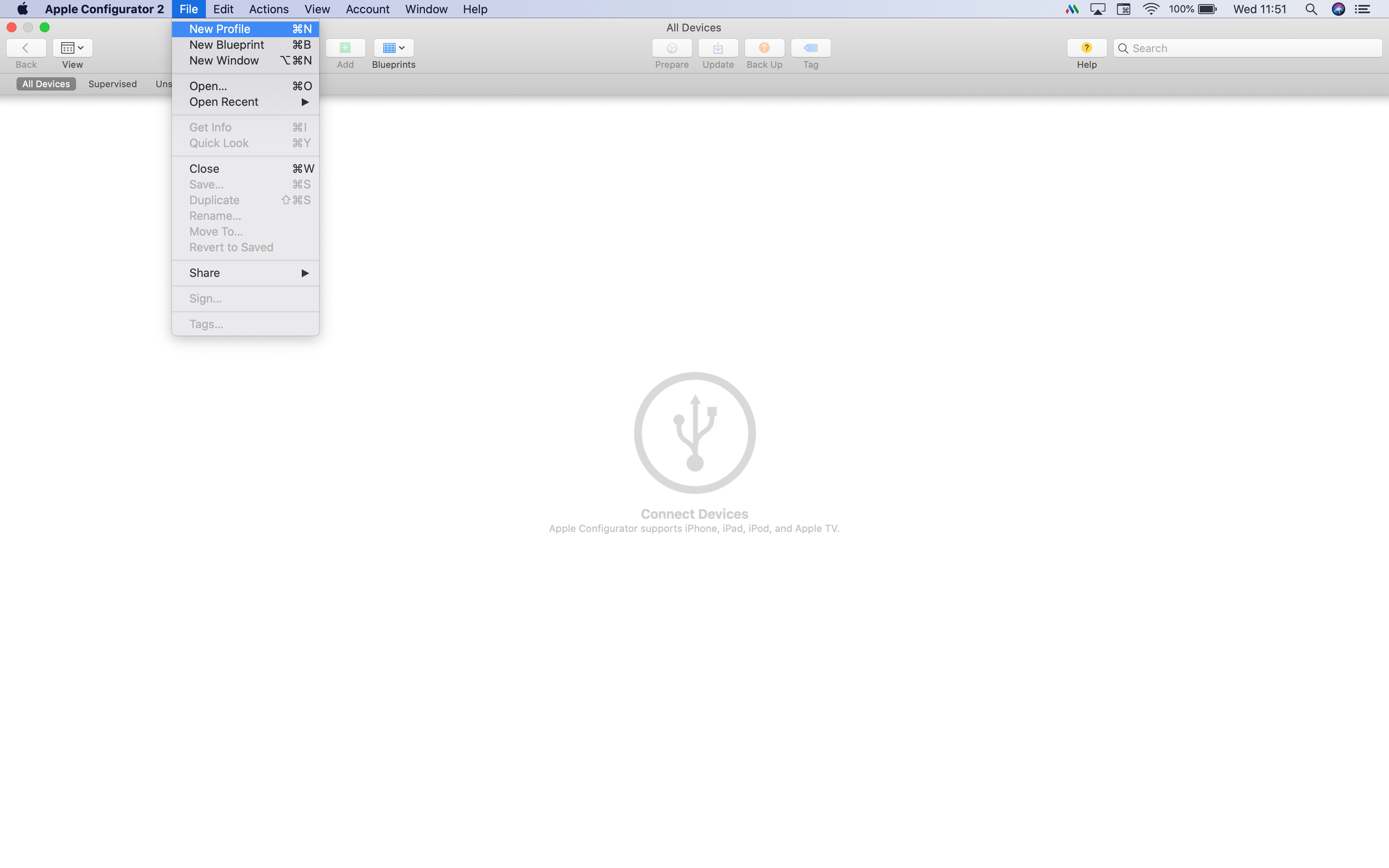 Create Custom Configuration profiles using Apple Configurator