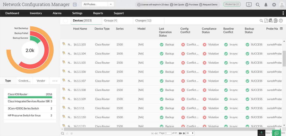 Enterprise Network Configuration Management ManageEngine
