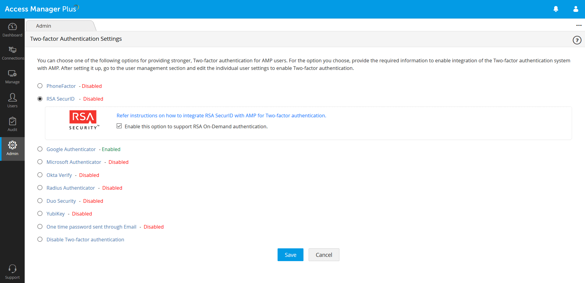 RSA SecurID Authentication