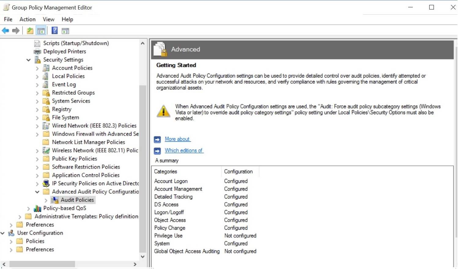 Manual config of audit policy GPO audit guide ADAudit Plus