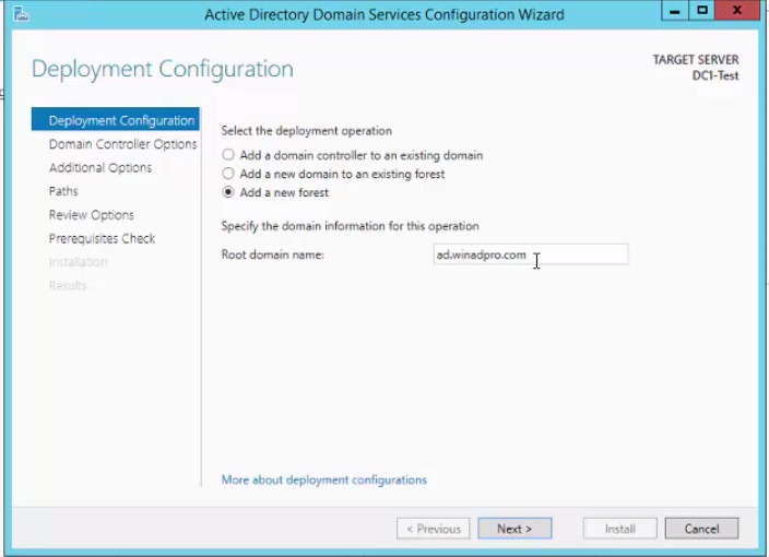 How to setup a domain controller