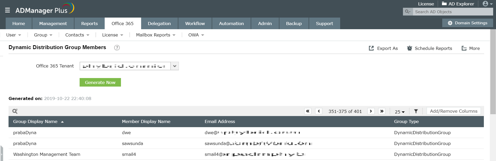 Get the Members of all Dynamic Distribution Groups in Office 365