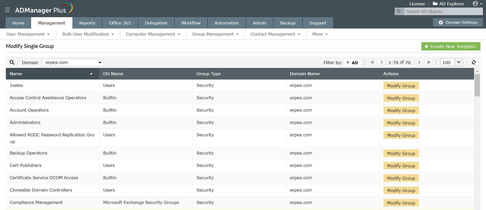 Active Directory Groups Management Create, Modify Active Directory