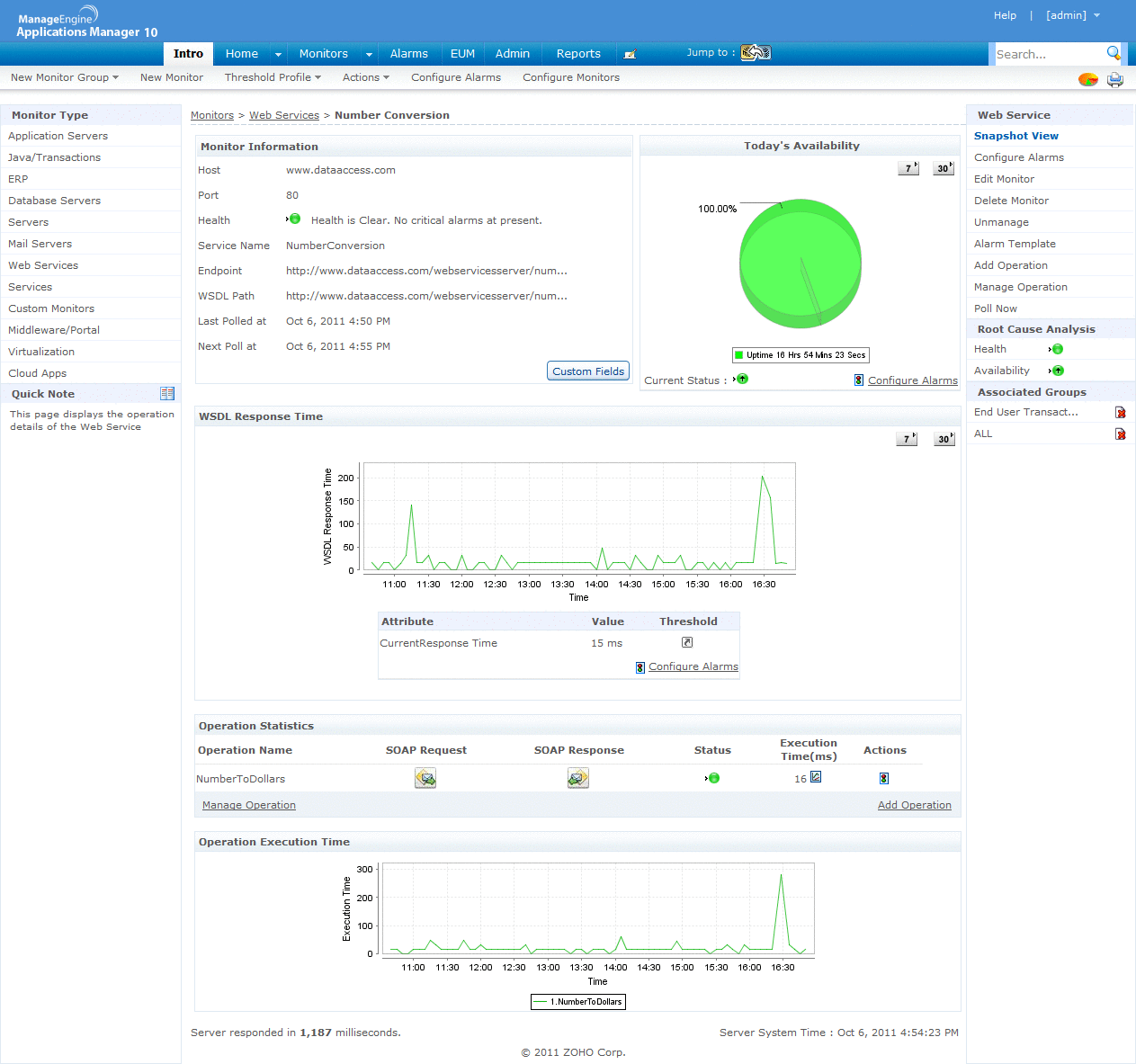 Applications Manager Screenshots