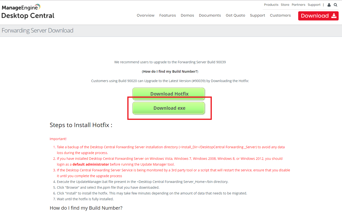 How to install forwarding server in core mode