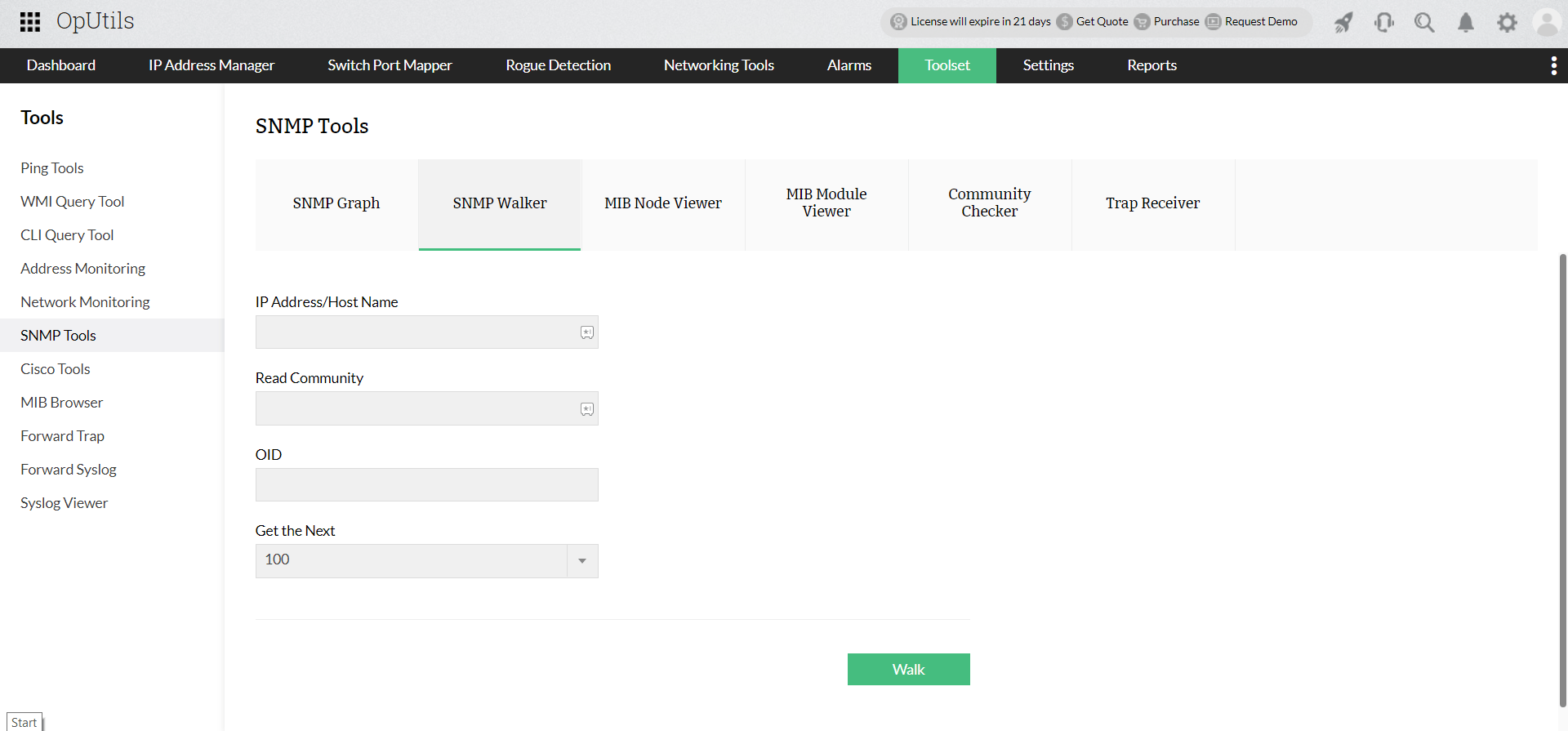 Network Management Toolset ManageEngine OpUtils