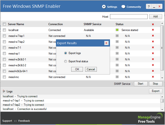 Windows SNMP Enabler Free Download Remote SNMP Enabler