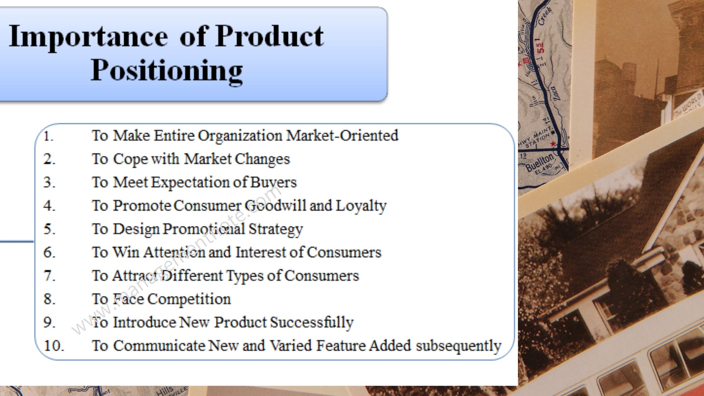 Importance of Product Positioning Product Positioning Principles of