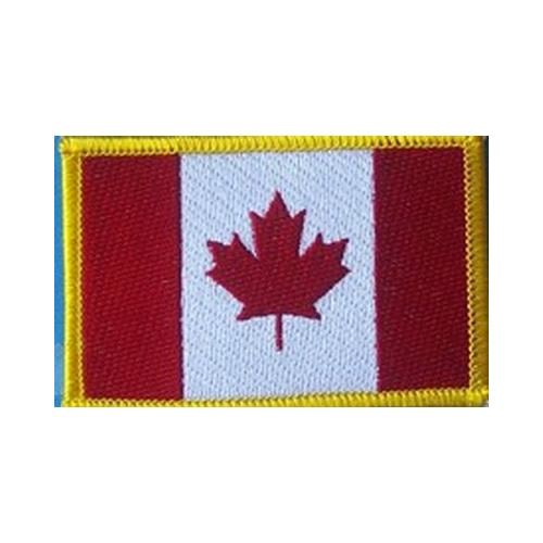 Canada Flag Embroidered Patch MANBASE