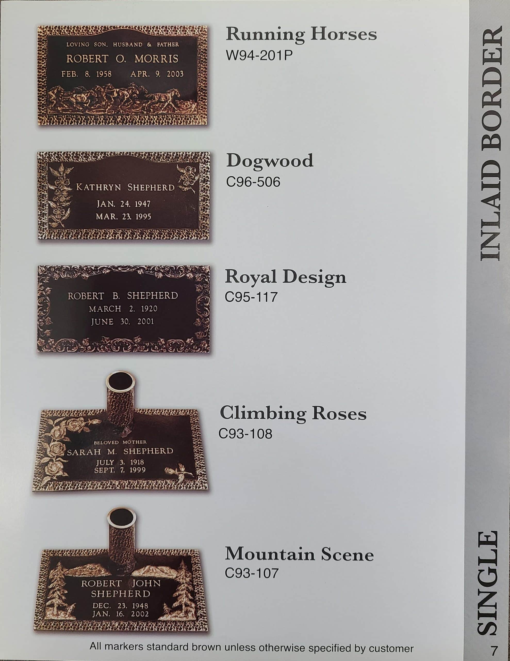 Our Bronze Plaques Photo & Design Portfolio Mancini Monuments