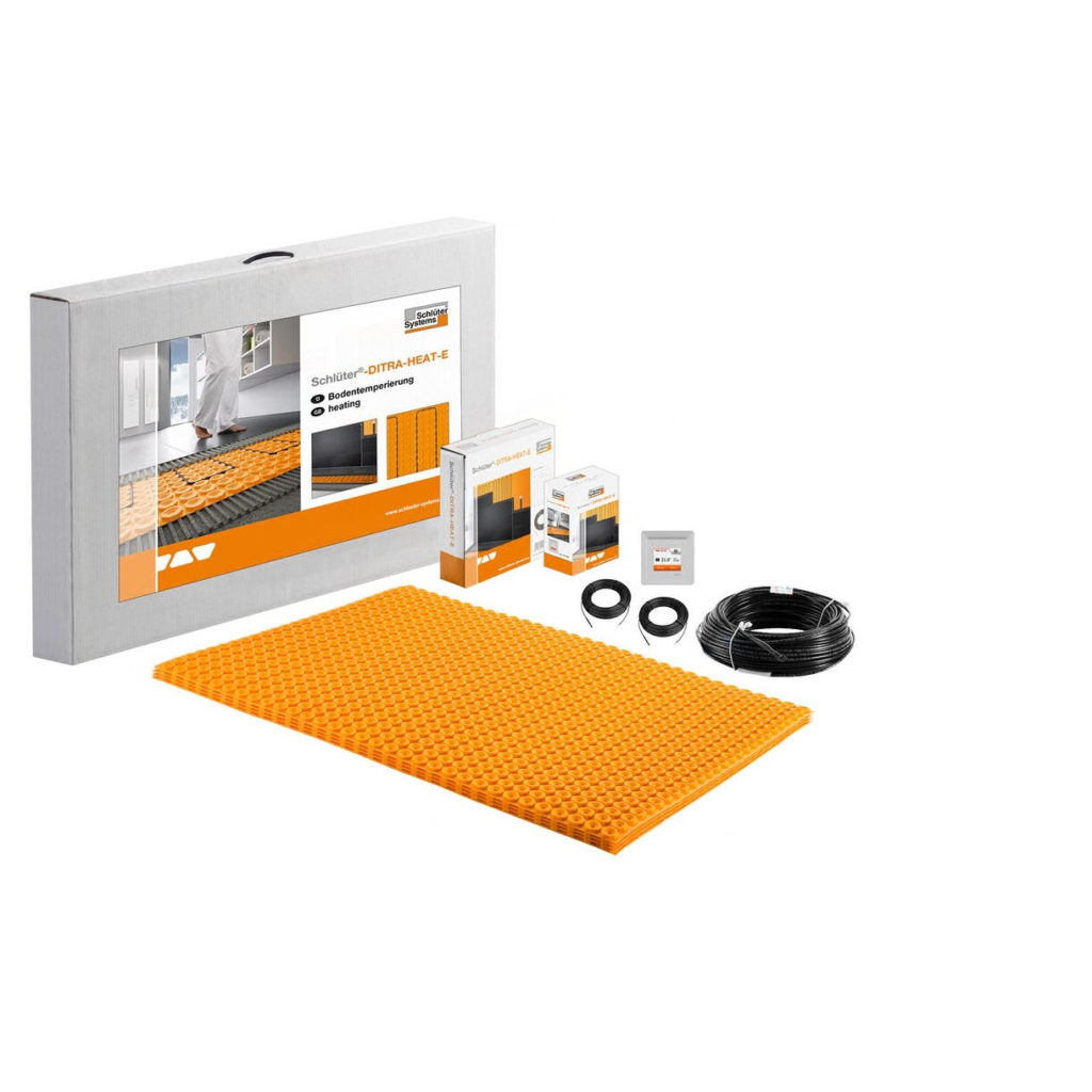 SchluterDITRAHEATEDUOS Underfloor Heating Kits Tiles Mandarin