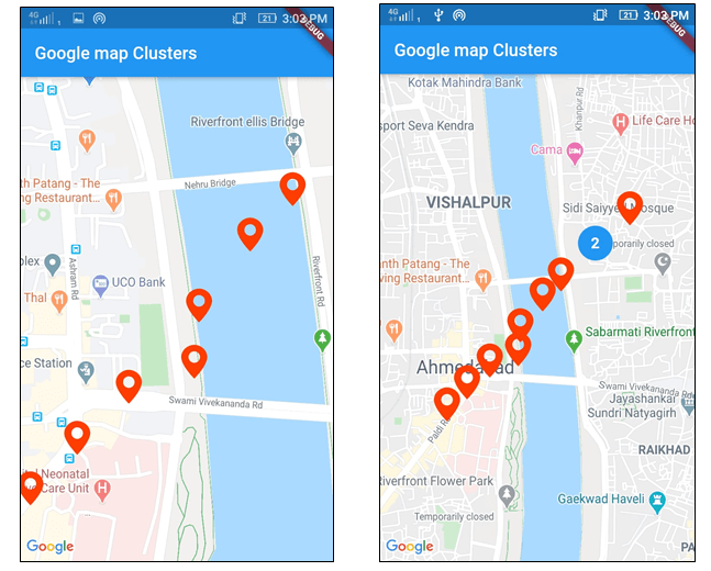 Google Map with Flutter ManekTech