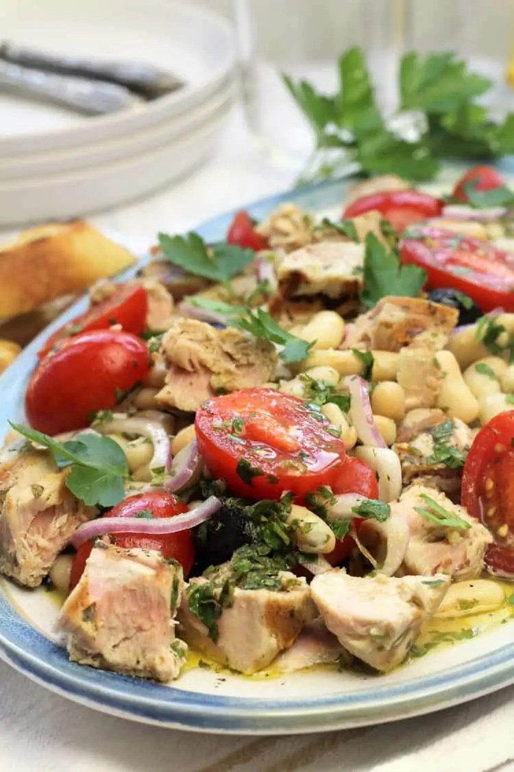 Grilled Tuna and White Bean Salad Mangia Bedda