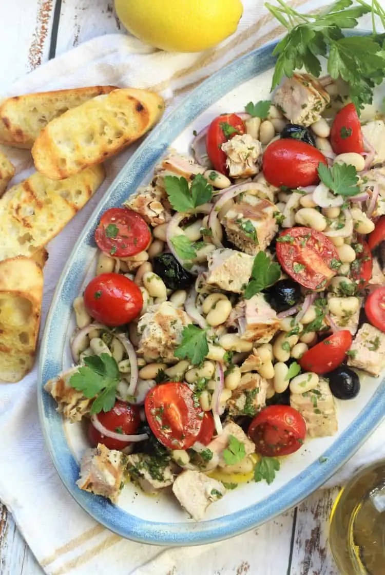 Grilled Tuna and White Bean Salad Mangia Bedda
