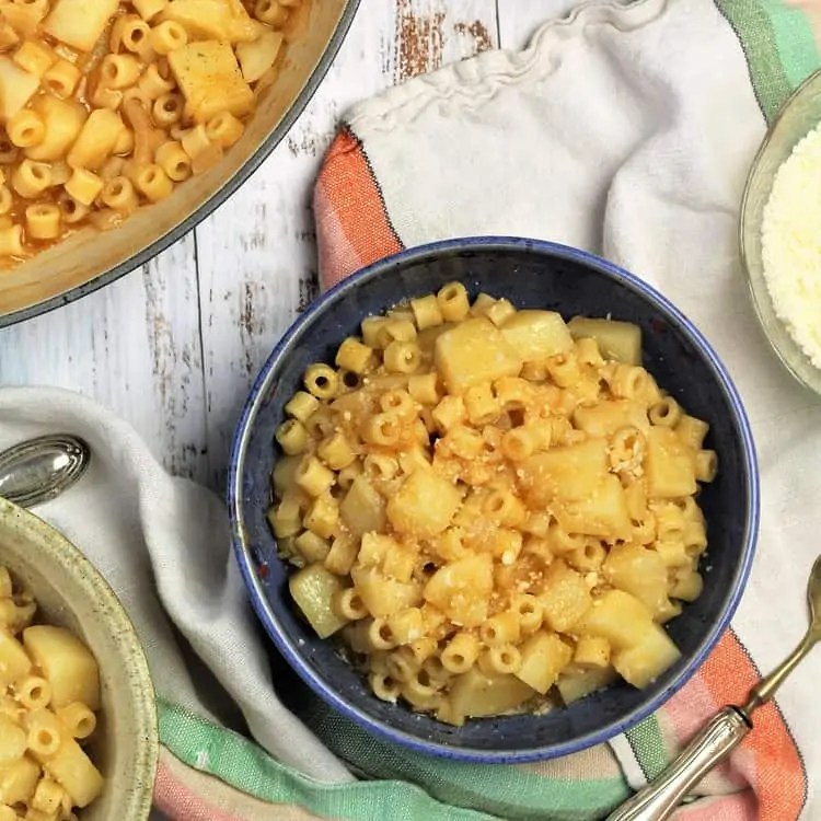 Pasta with Potatoes (pasta e patate) Mangia Bedda