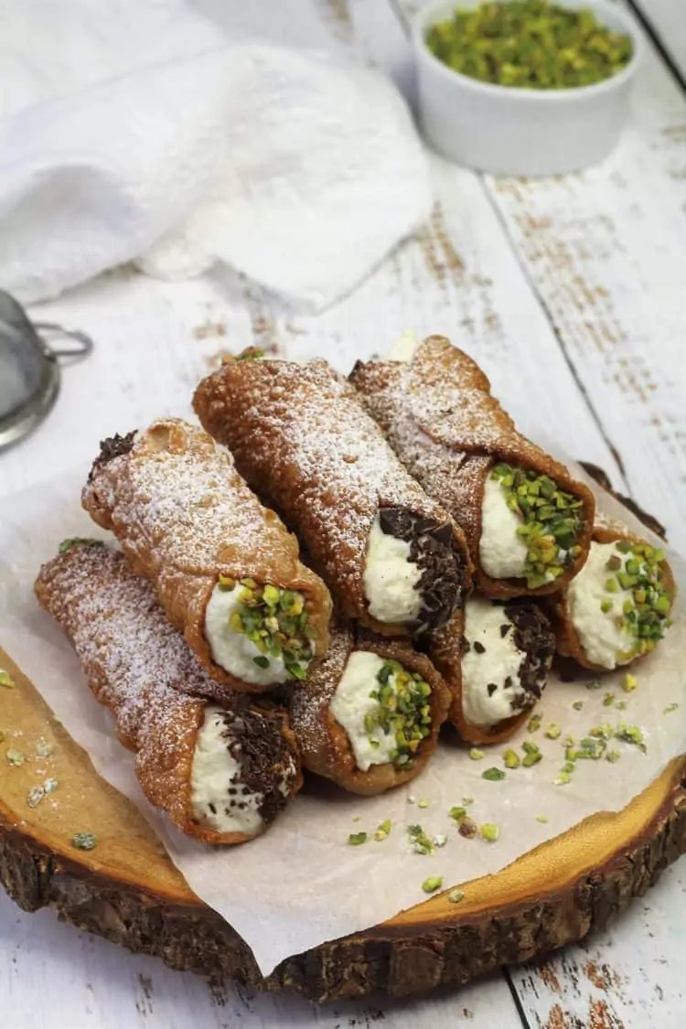 Sicilian Cannoli with Ricotta Filling Mangia Bedda
