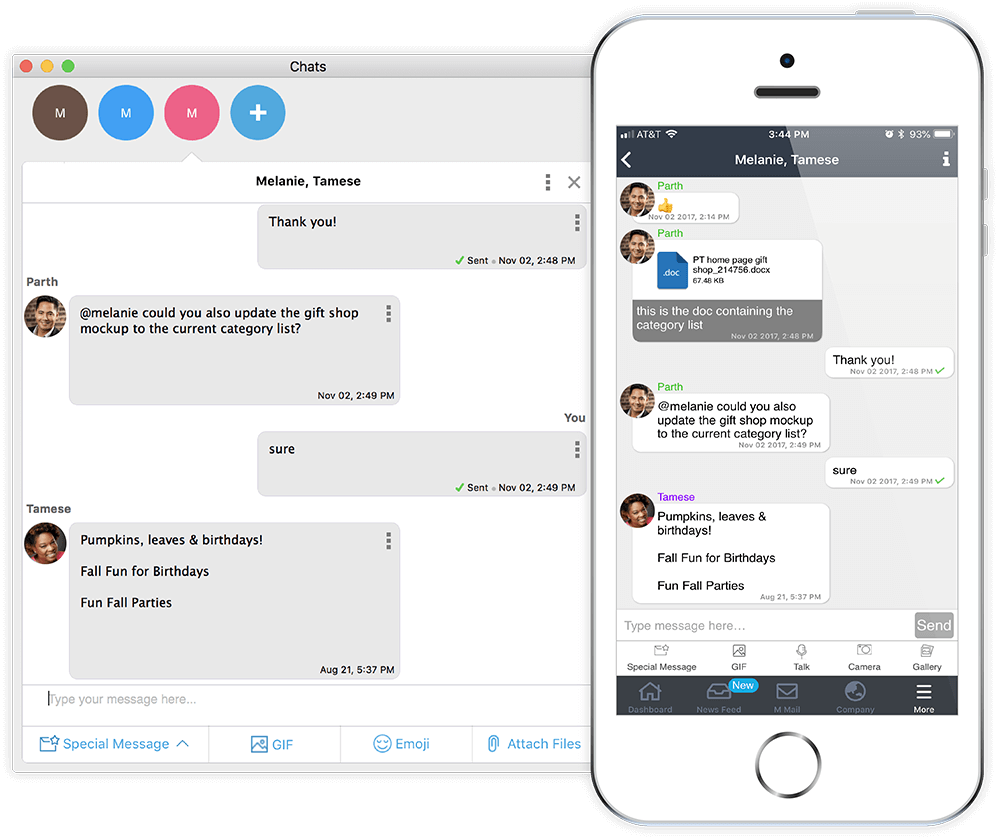 Instant Messaging & Group Chats MangoApps