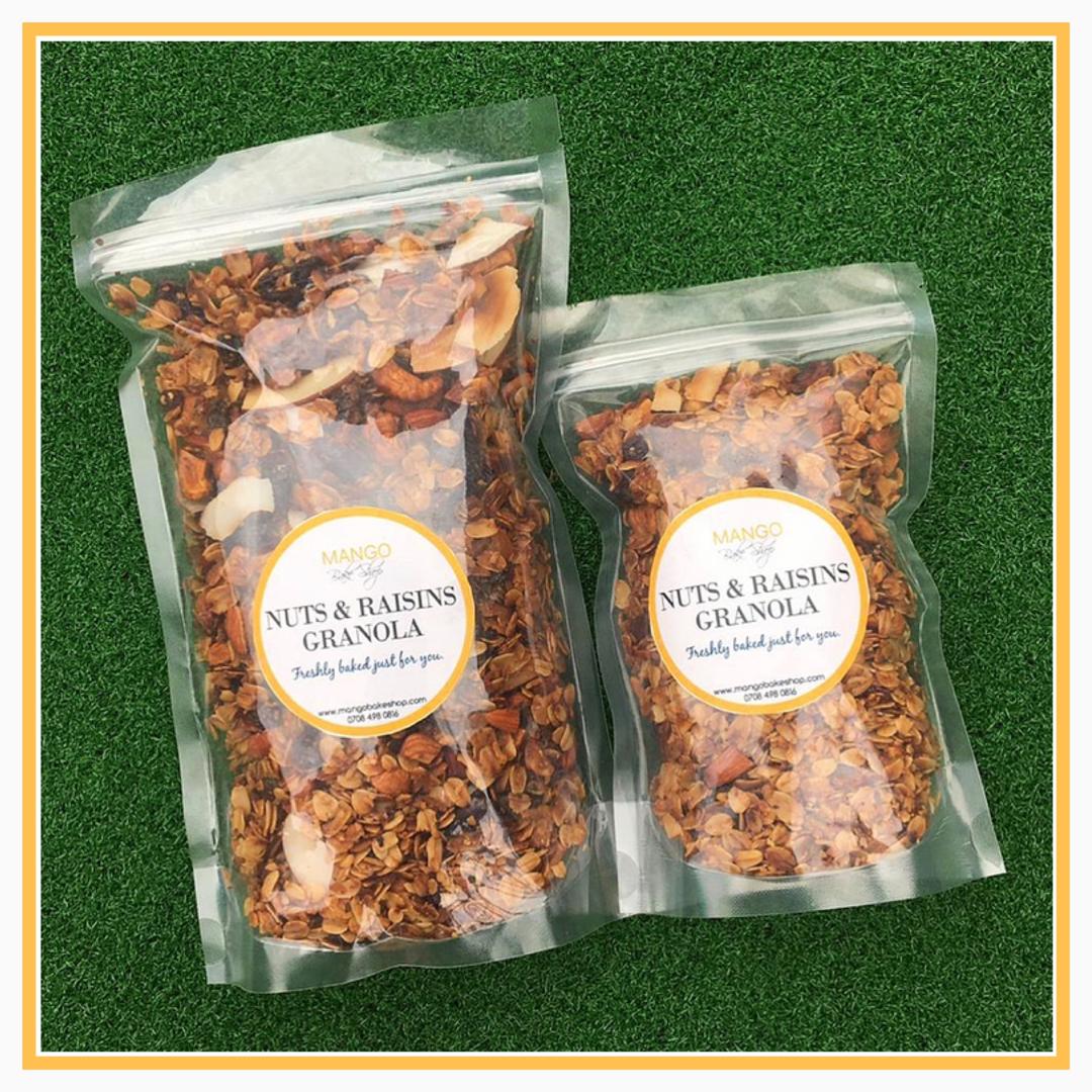 Nuts & Raisins Granola Mango Bake Shop Best Banana Bread in Lagos
