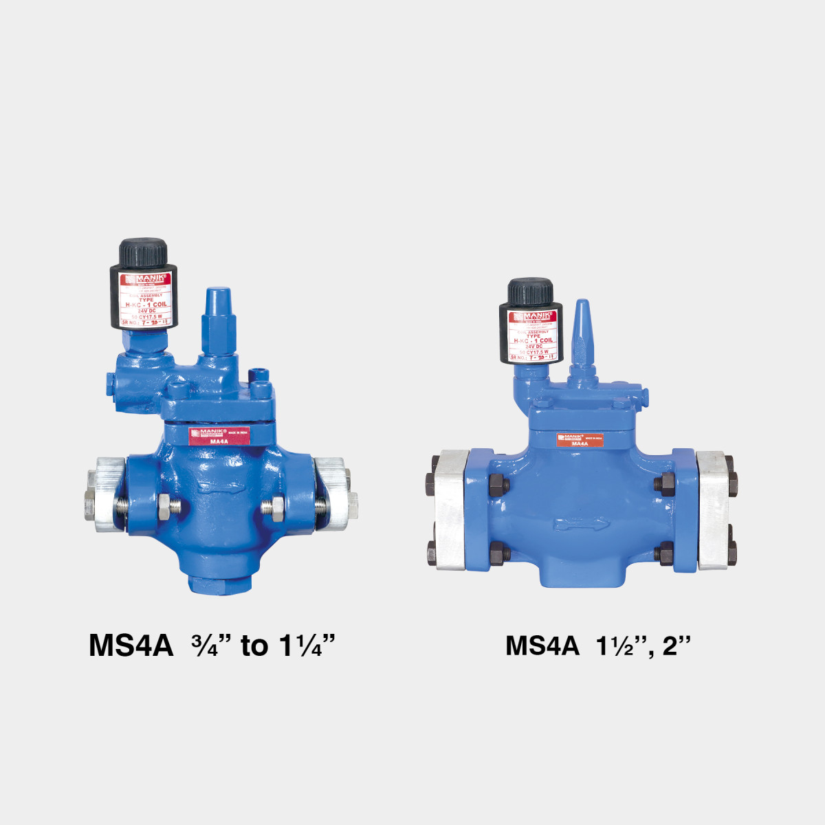 AMMONIA SOLENOID VALVES TYPE MS4A Manik Engineers