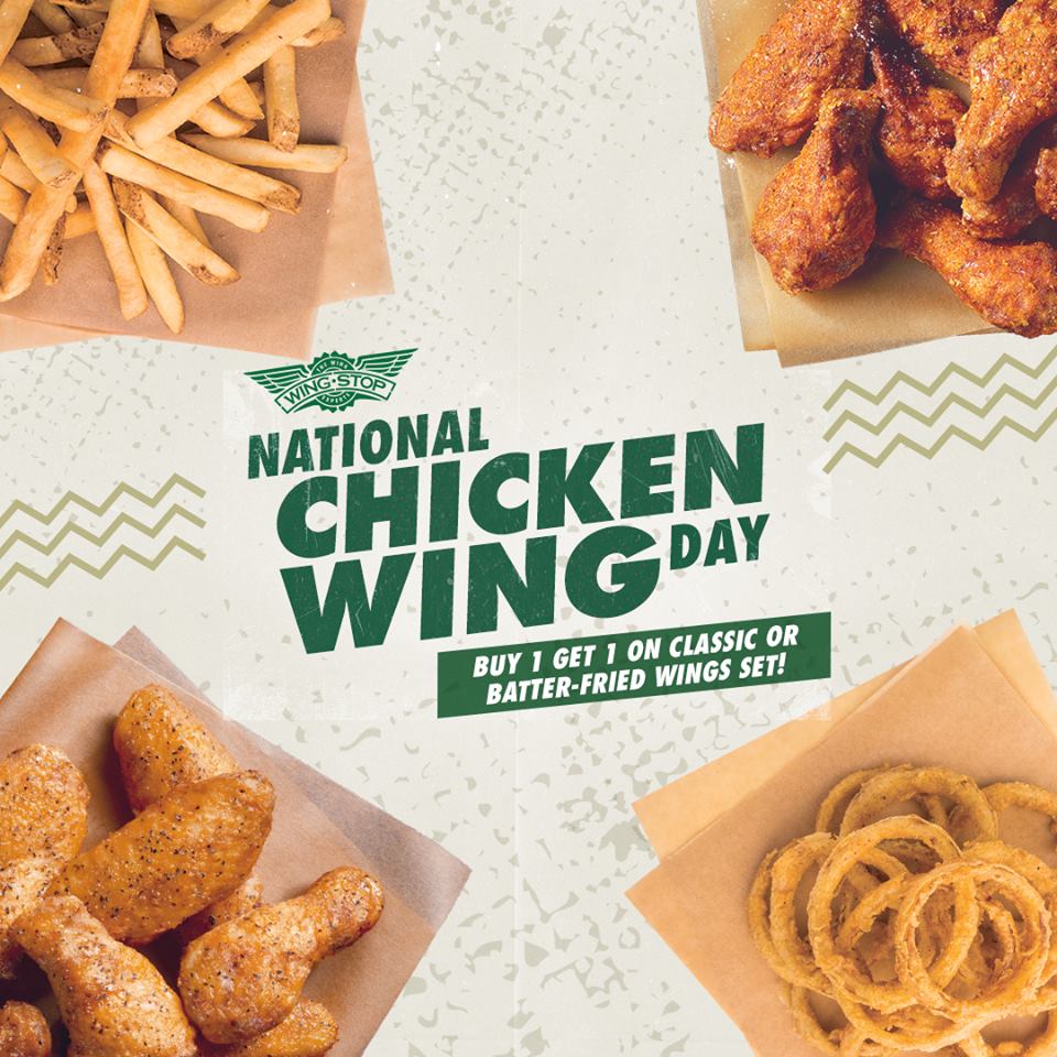 Buy 1 Take 1 Wingstop Wings Set July 29, 2016 Manila On Sale