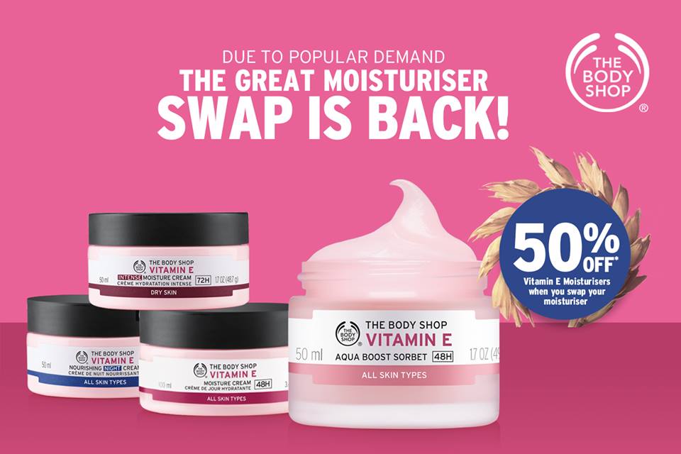 The Body Shop Moisturiser Swap August 124, 2016 Manila On Sale