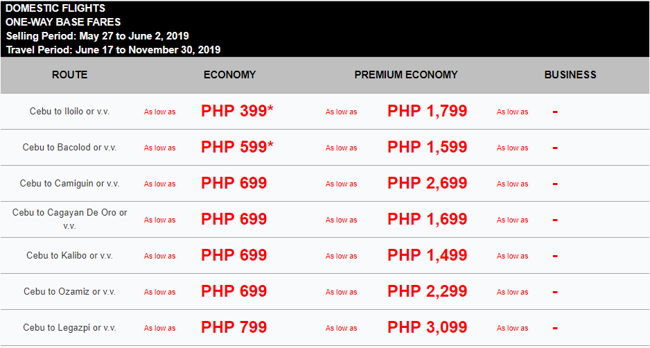 Pal Airlines Promo Ticket Manila To Iloilo The Philippine Flight