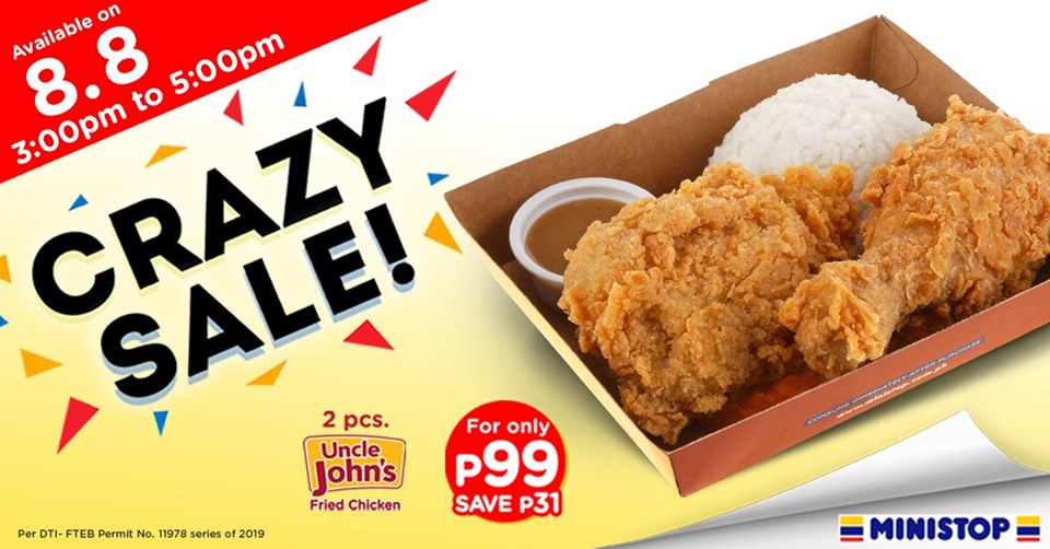 Uncle Johns Fried Chicken Food Promo August 2019 Manila On Sale