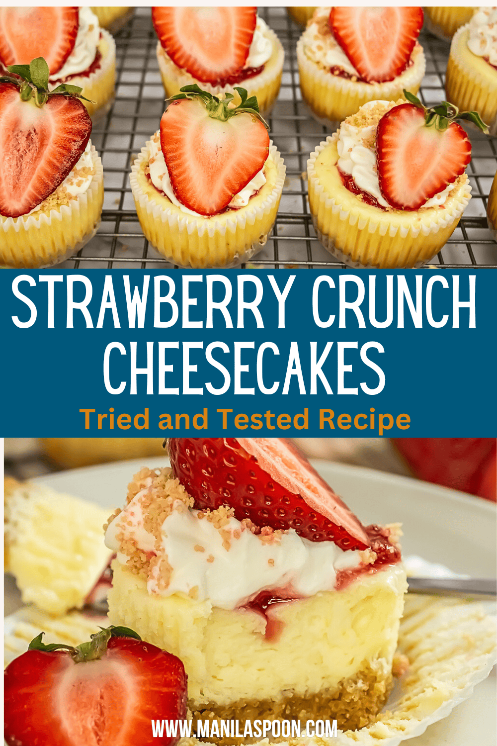 Mini Strawberry Crunch Cheesecakes Manila Spoon